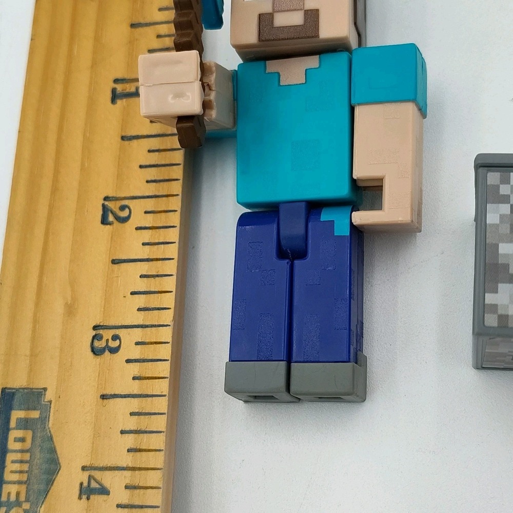 Minecraft‎ 3.25in Comic Maker Steve Figure Accessories Mattel📸SEE📏📸 - Picture 15 of 16